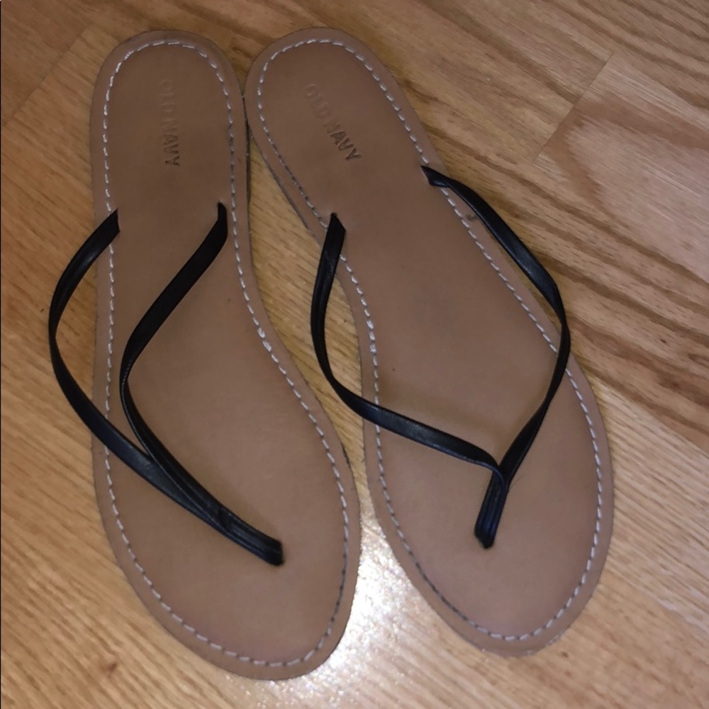 Old Navy Size 10 Tan and Black Sandals